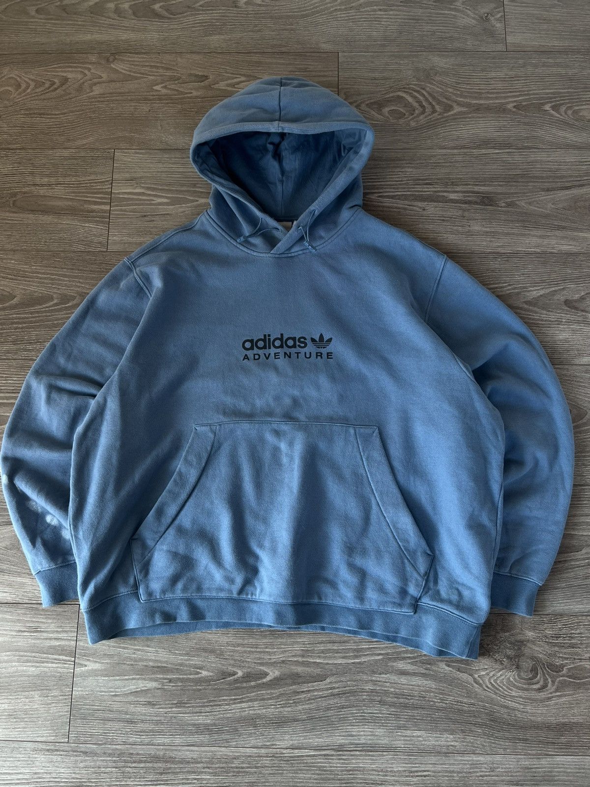 Adidas ‼️Adidas Adventure EQT Big Logo Regular Hood Hoodie ‼️ Size US XXL / EU 58 / 5 - 14 Thumbnail
