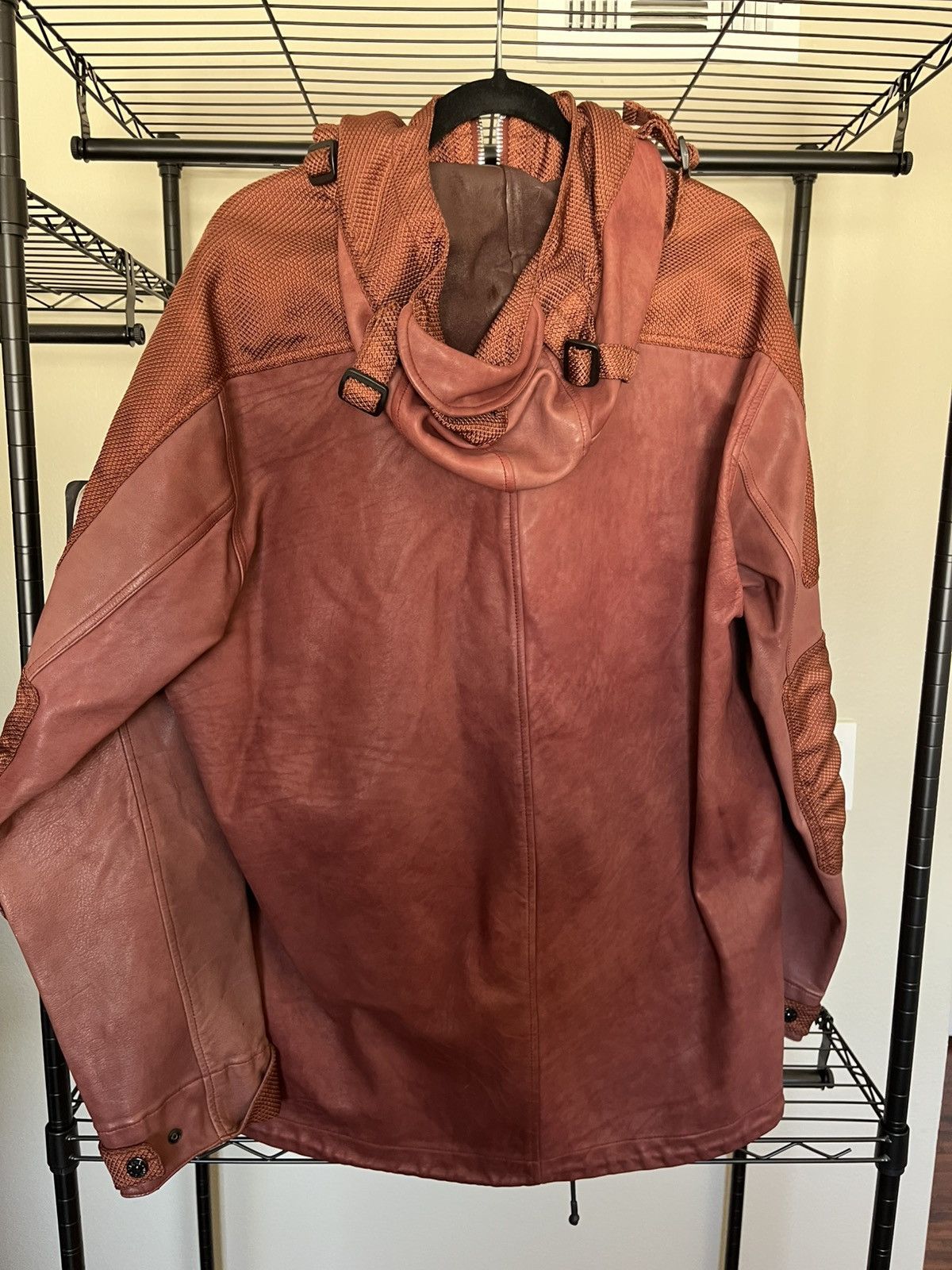 Stone Island Stone Island Leather Hooded Jacket A/W 21–22 L Size US L / EU 52-54 / 3 - 2 Thumbnail