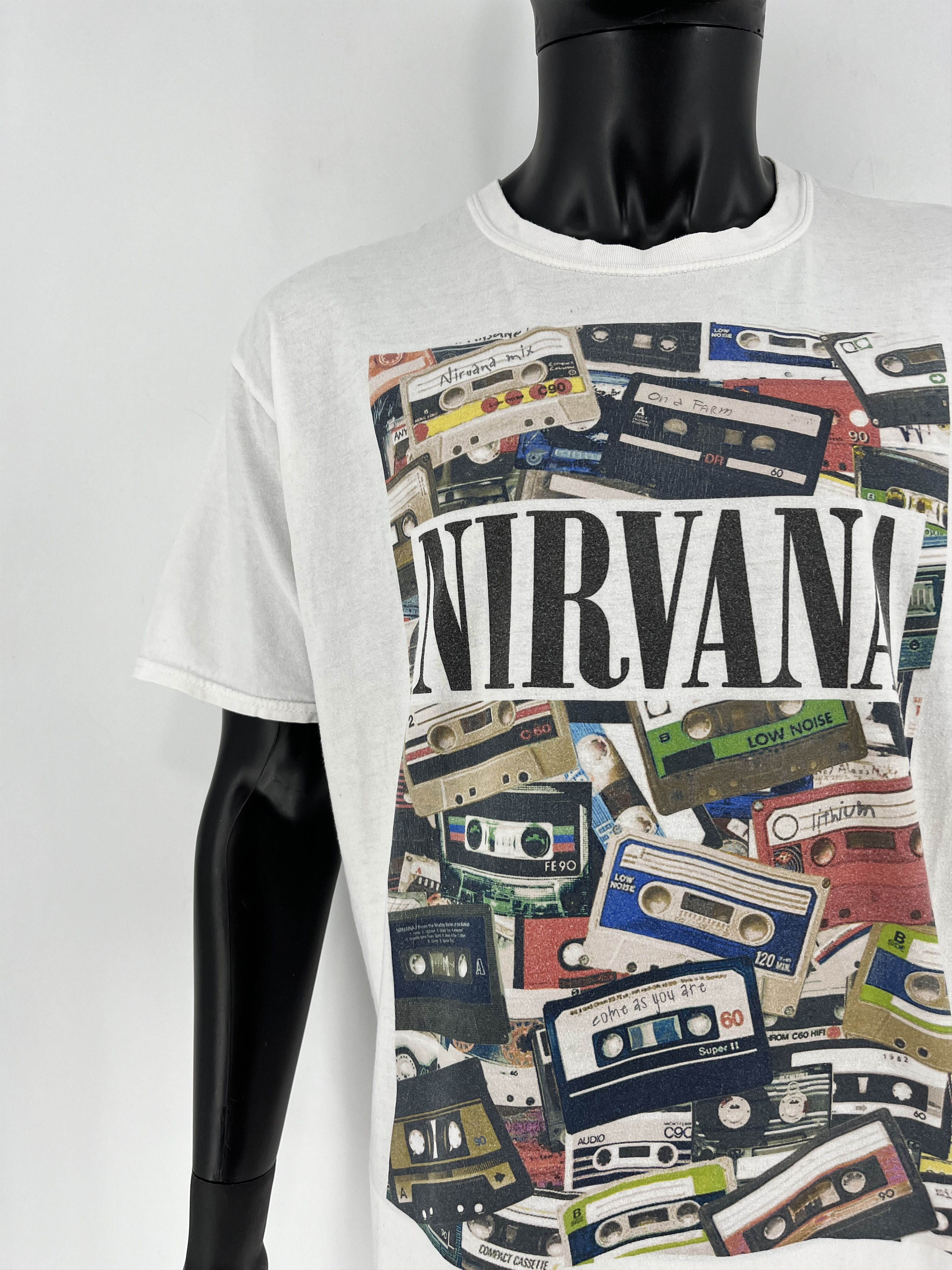 Band Tees Nirvana Cassette Mix T-shirt Lithium Come As You Are Size US XL / EU 56 / 4 - 6 Thumbnail