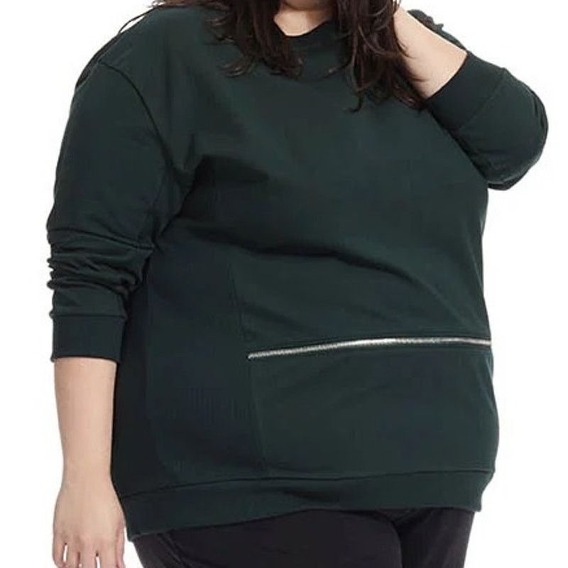 Other Universal Standard Equator Zip Sweatshirt Cotton Green S Size S / US 4 / IT 40 - 1 Thumbnail