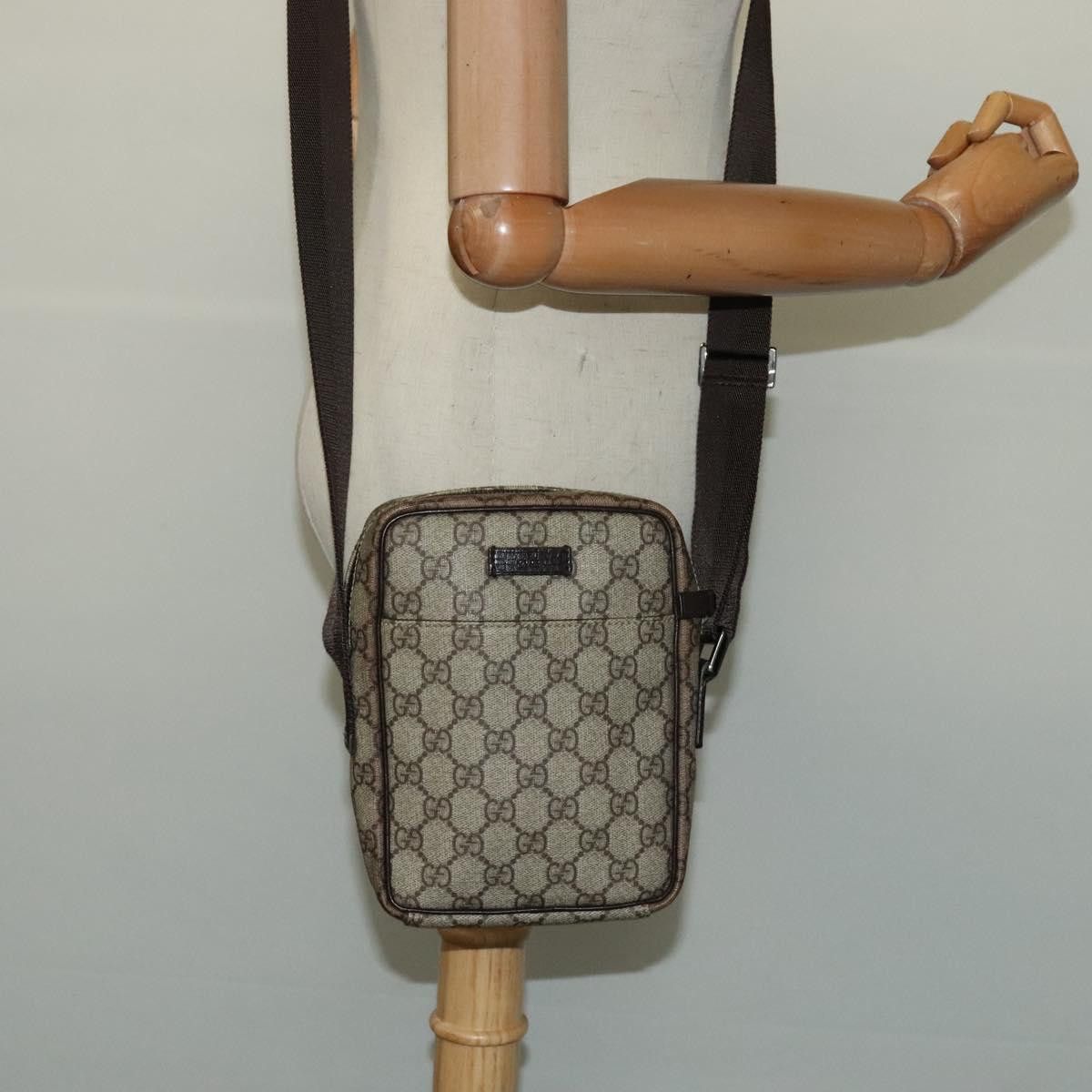 Gucci GUCCI GG Supreme Shoulder Bag Pvc Beige Silver Size ONE SIZE - 20 Thumbnail