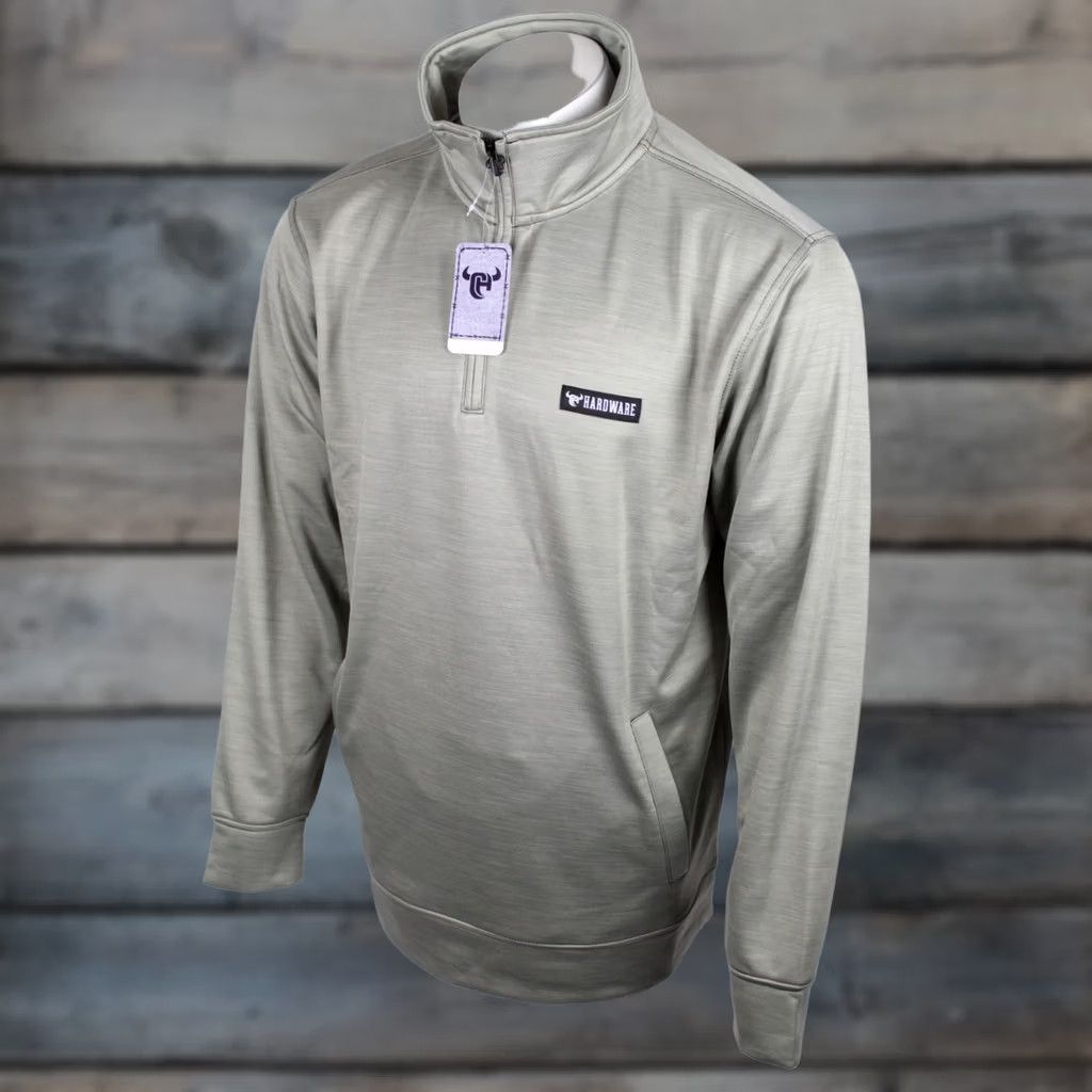 Vintage VINTAGE Cowboy Hardware Men's 1/4 Zip Pullover Cadet Grey Large Long Sleeve Zip Mock Neck Sweatshirt 173206 040 Size US L / EU 52-54 / 3 - 1 Thumbnail