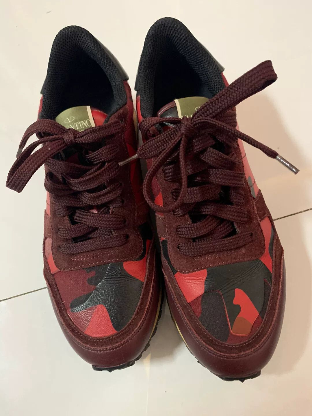 Valentino Valentino Classic Red Sneakers Size US 5 / IT 35 - 1 Thumbnail