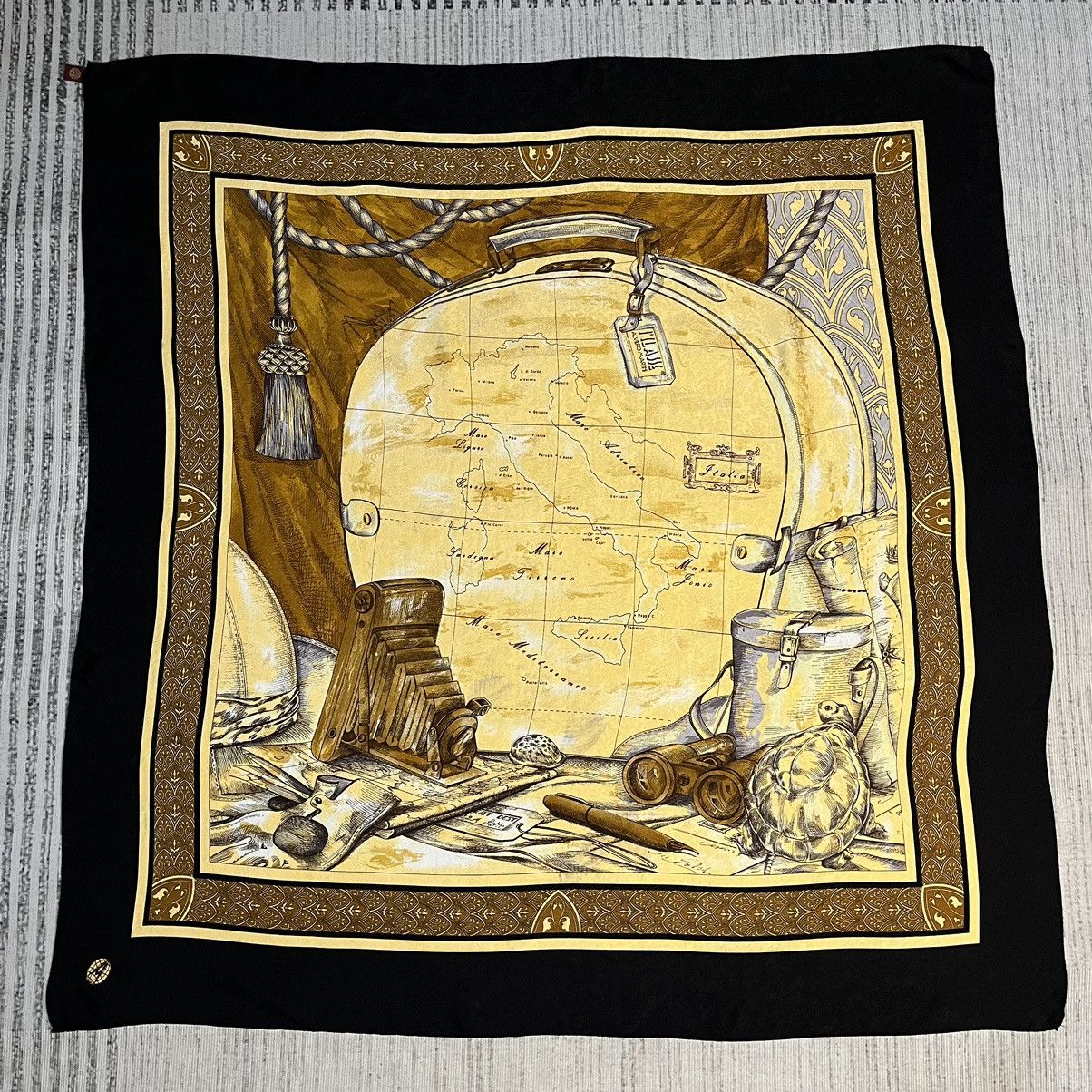 Vintage Rare Alviero Martini Silk scarf