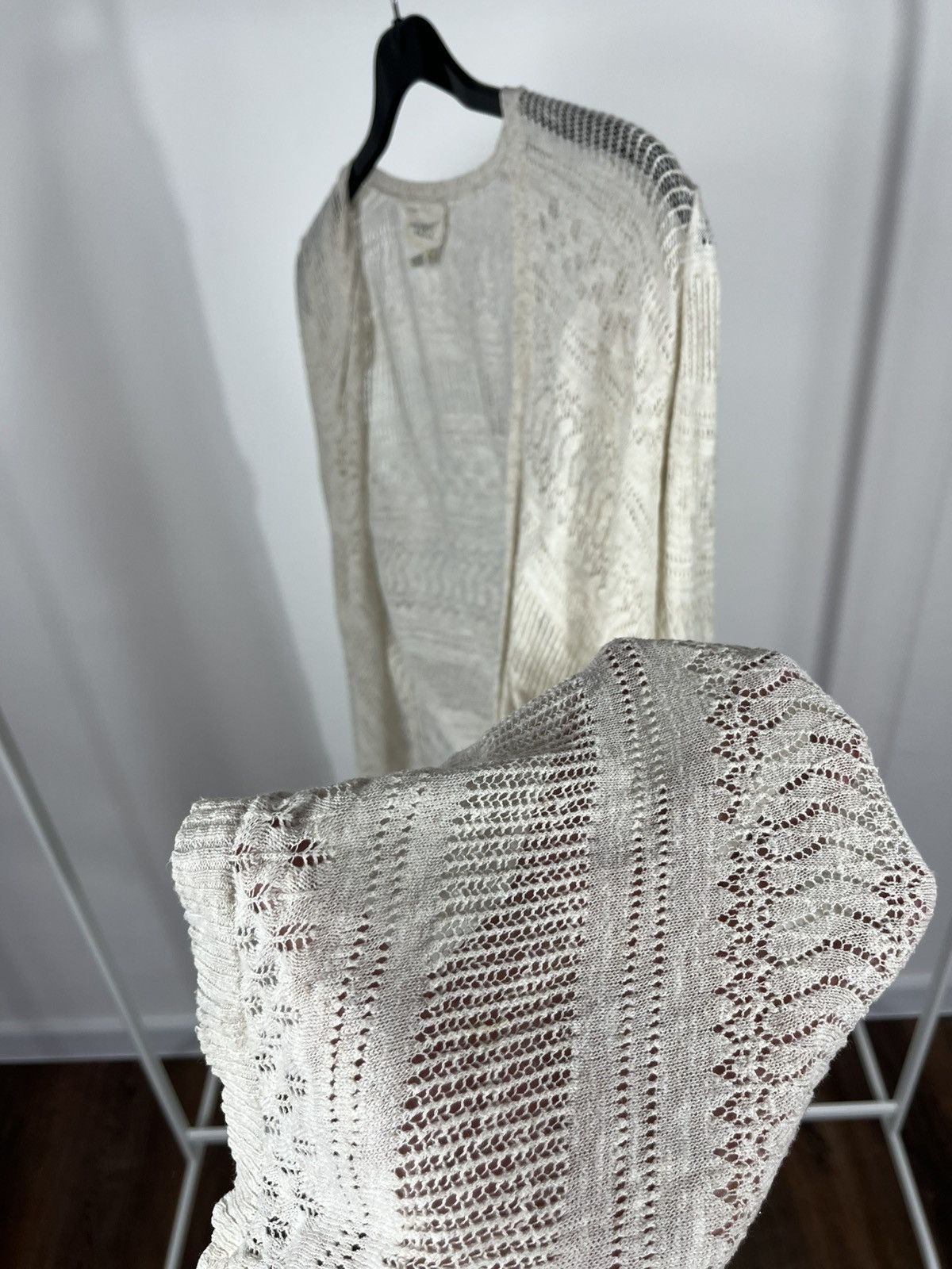 Denim & Supply Ralph Lauren Ralph Lauren Denim & Supply Lace Knit Cardigan Cream M Size M / US 6-8 / IT 42-44 - 9 Thumbnail