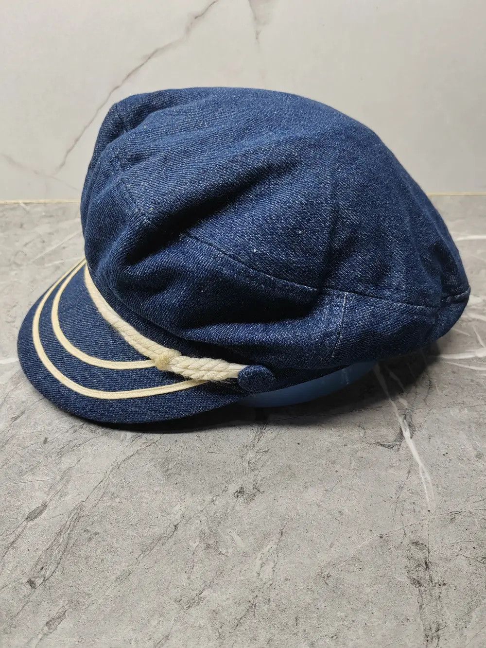 image of Vintage Newsboy Denim Japanese Style Cap Hat in Mix, Men's