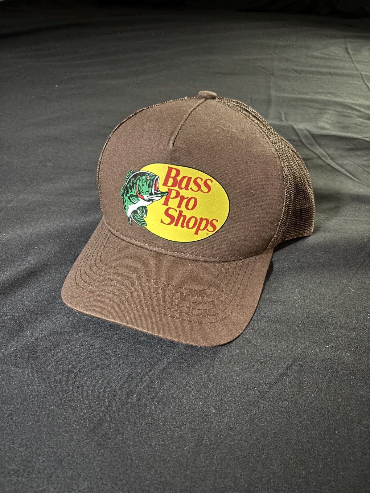 Cabelas Bass Pro Shop Trucker Hat Brown Size ONE SIZE - 1 Thumbnail