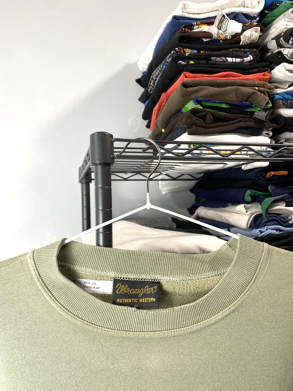 Other Rare! 80’s Wrangler Western Distressed Sweatshirt Faded Size US XL / EU 56 / 4 - 5 Thumbnail
