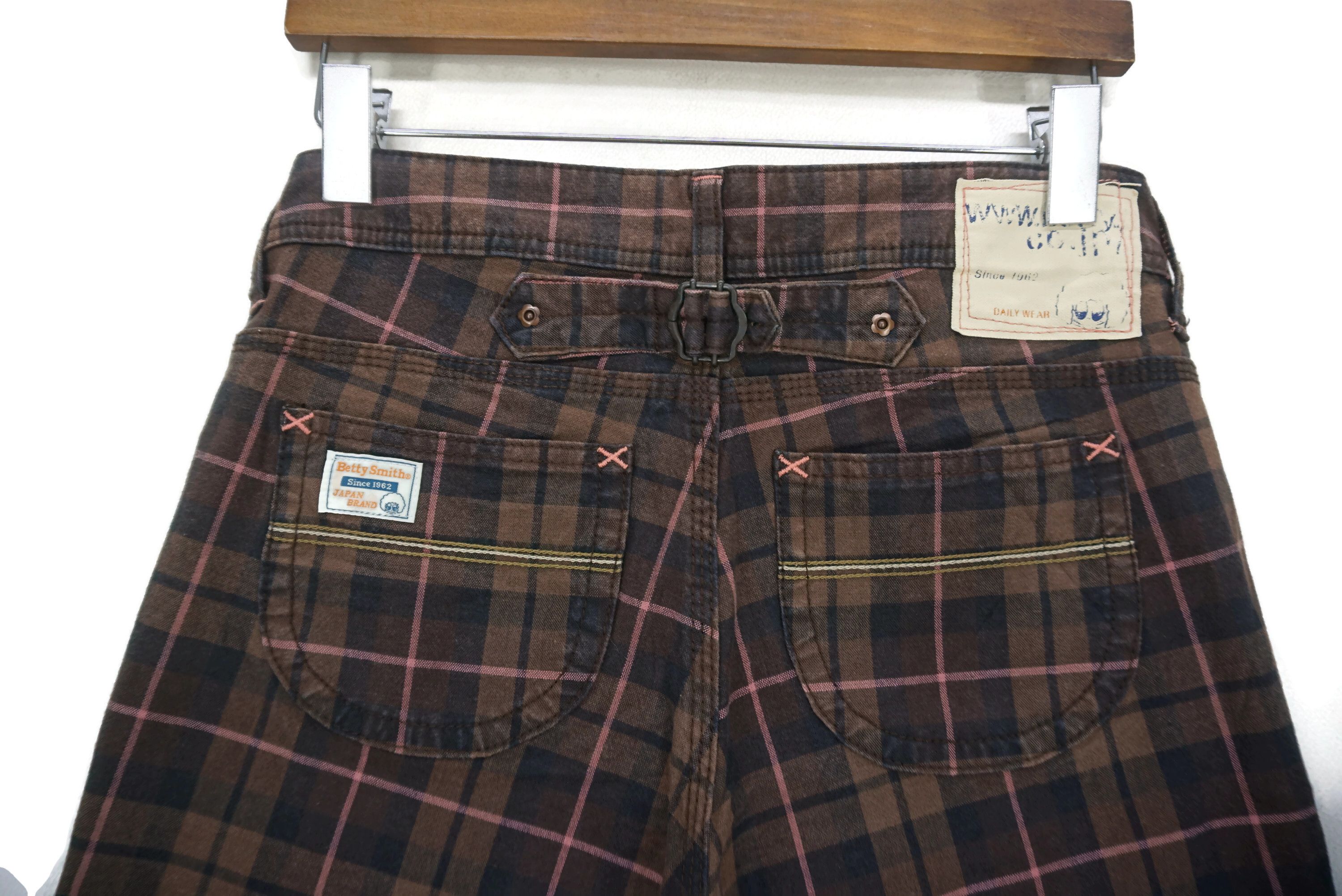 Japanese Brand Betty Smith Pants Size W30xL28 Tartan Workwear Dungarees Size 27" / US 4 / IT 40 - 6 Thumbnail