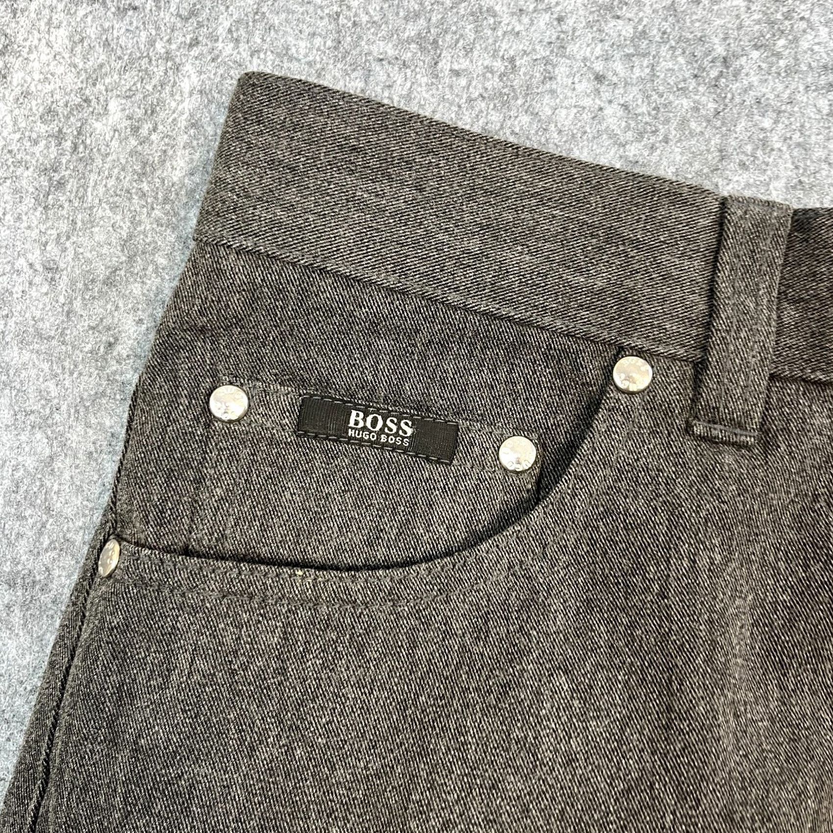 Hugo Boss HUGO BOSS Jeans Vintage 90s Grey Denim Straight 32 34 Wool Cotton Viscose 5-Pocket Mens Regular Jeans Size US 32 / EU 48 - 7 Thumbnail