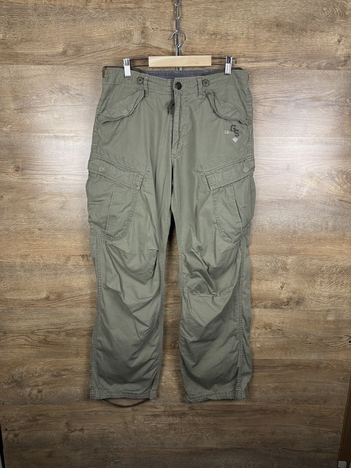 G-Star Mens Vintage G Star Raw cargo pants Y2K avant garde jeans Size US 34 / EU 50 - 1 Thumbnail