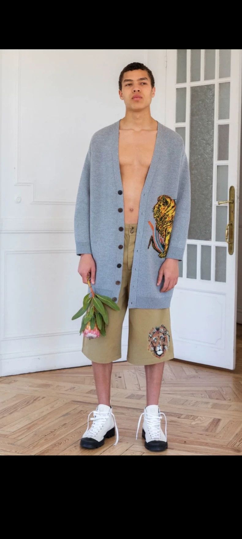 Loewe Loewe size M Hand-painted printed waist drawstring cropped Size US 34 / EU 50 - 9 Thumbnail
