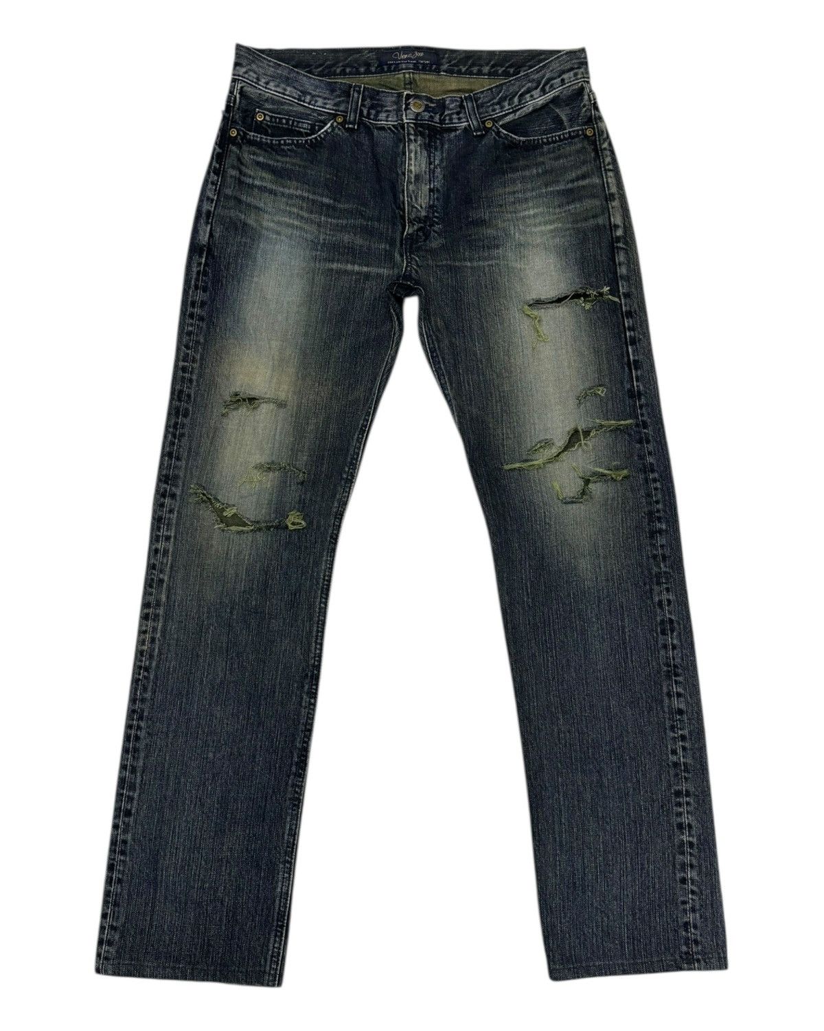 Comme des Garcons × Edwin × If Six Was Nine Edwin Jean Pour Femme Vienus Jeans Thrash Distressed Denim Size 32" / US 10 / IT 46 - 7 Thumbnail