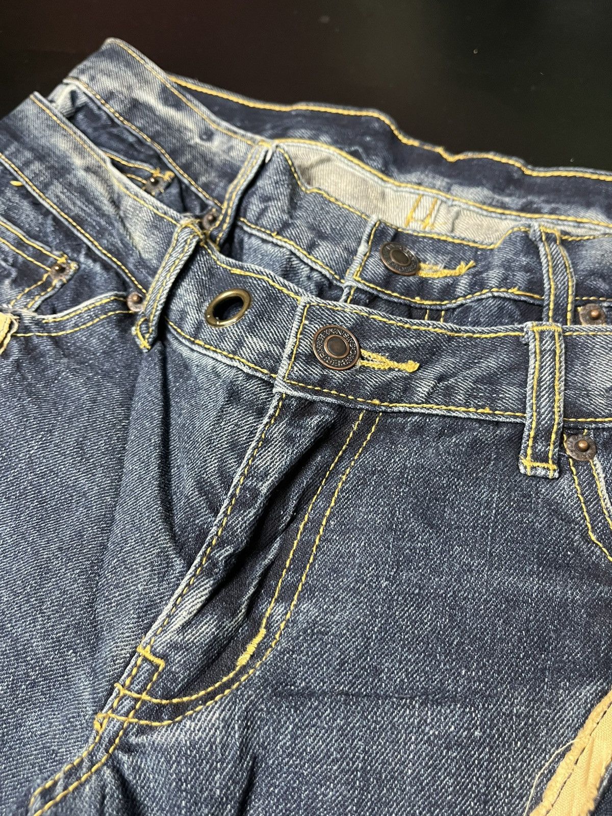 If Six Was Nine × Japanese Brand × Le Grande Bleu (L.G.B.) Japanese Solberry Double Wist Gimmick Zipper Size US 31 - 7 Thumbnail