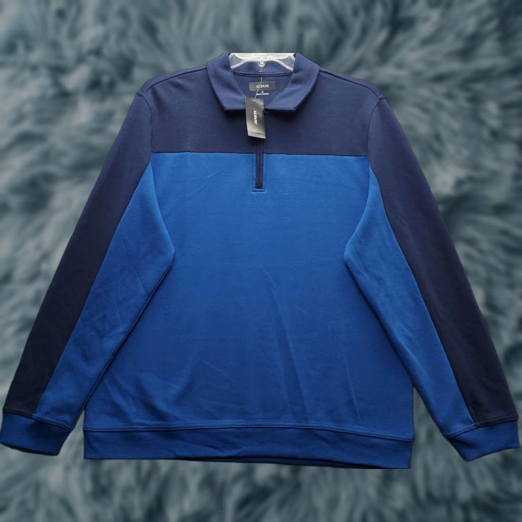 Alfani Alfani Mens XL Multicolor Colorblock Knit 1/4-Zip Sweatshirt Shirt Pullover Regular-Fit NWT Men Size US XL / EU 56 / 4 - 1 Thumbnail