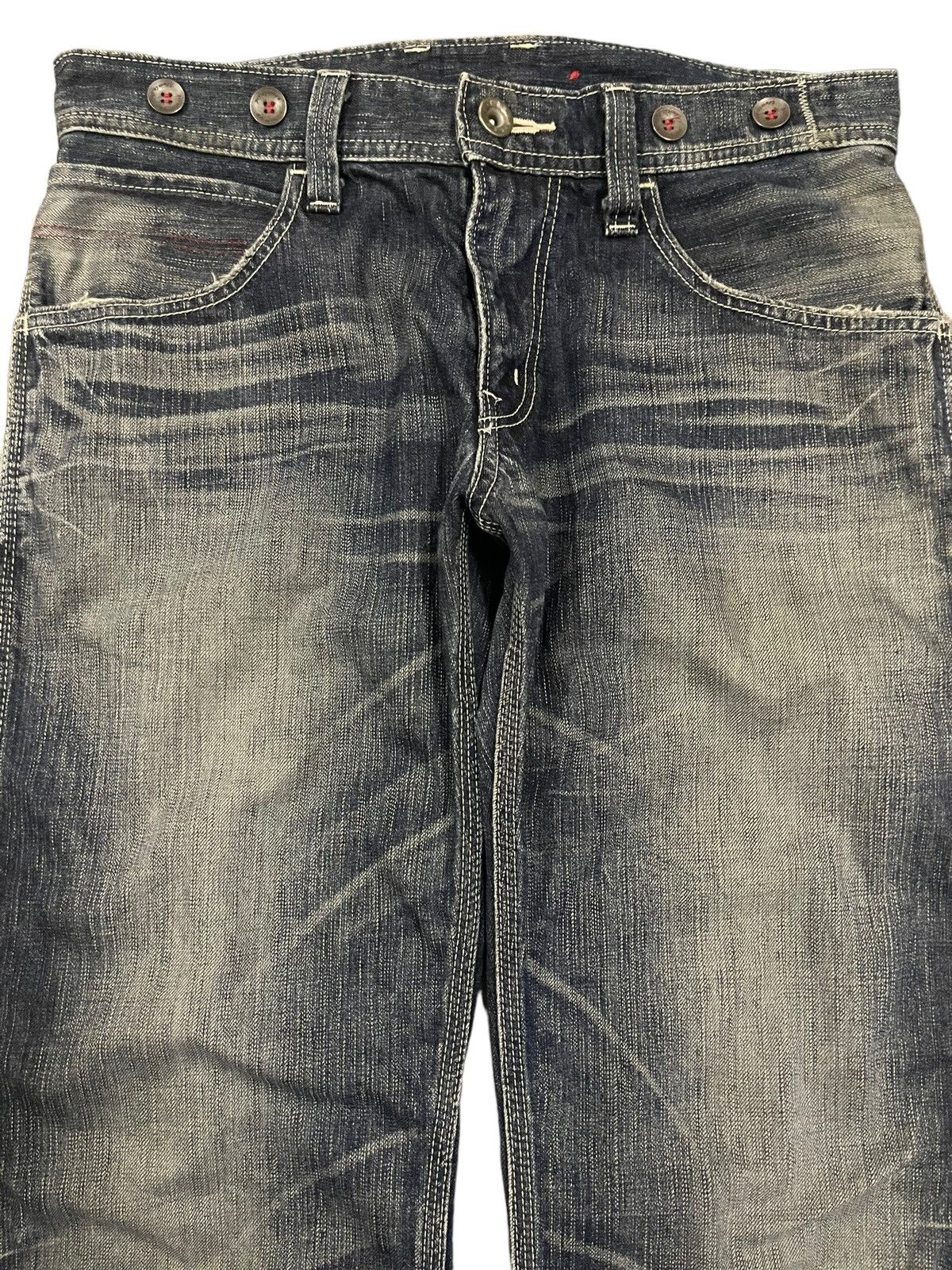 Edwin Vintage Edwin 503 Blue Trip Faded Wash Buckle Carpenter Size US 32 / EU 48 - 3 Thumbnail