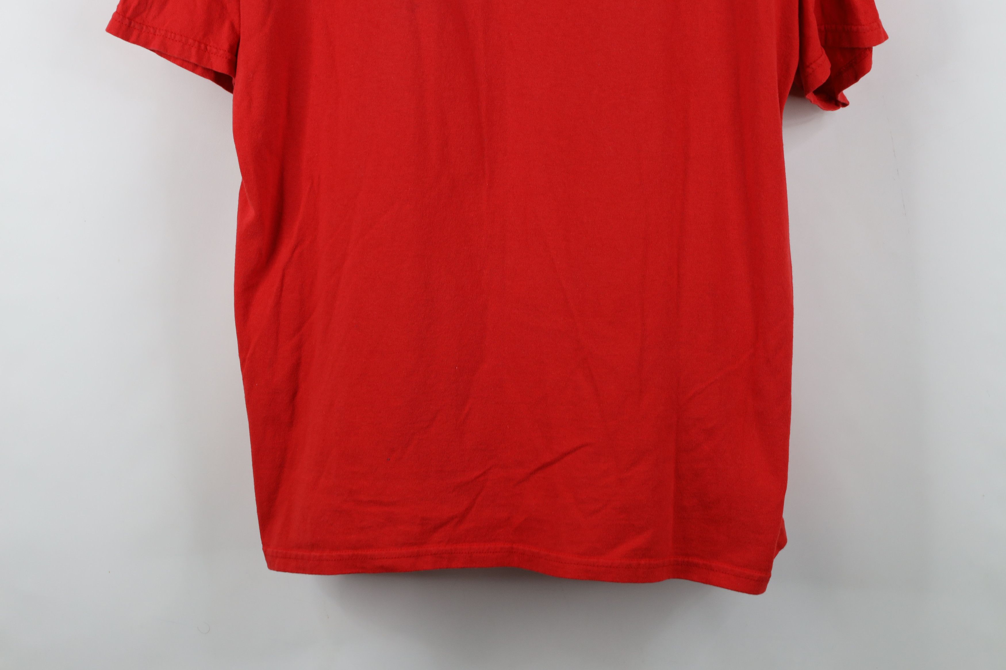 Vintage Vintage Spell Out Ohio State University T-Shirt Red Cotton Size US XL / EU 56 / 4 - 3 Thumbnail