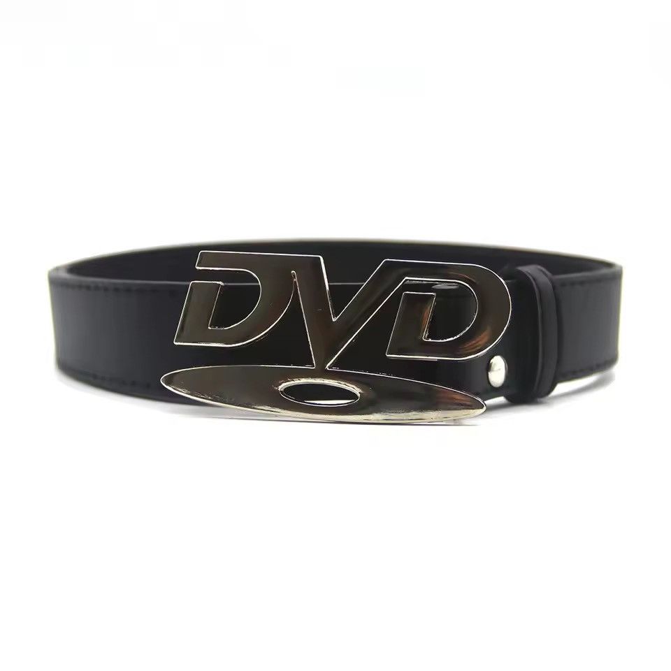 Other Streetwear DVD Buckle Black Belt PU Leather Unisex Size ONE SIZE - 4 Thumbnail