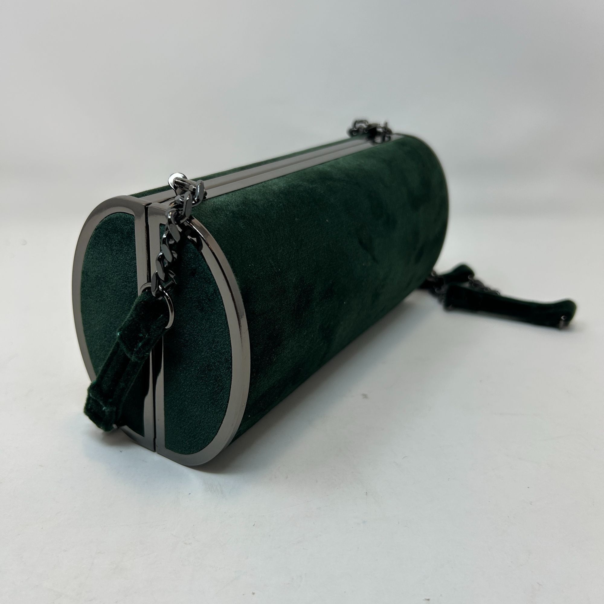 Topshop Topshop Velvet Cylinder Evening Bag Crossbody Tube Clutch w/ Size ONE SIZE - 7 Thumbnail