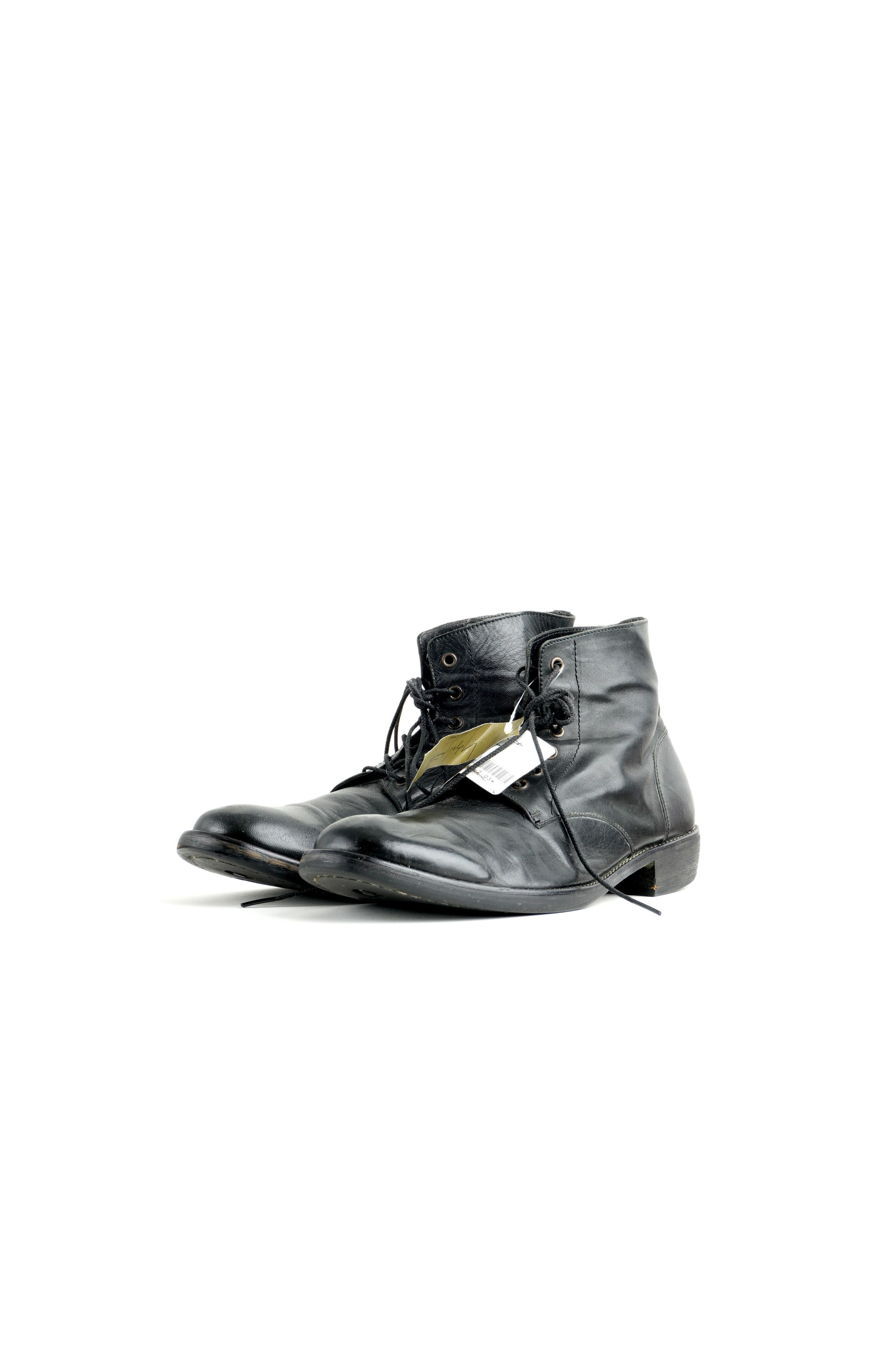 Yohji Yamamoto Pour Homme Lace-up Leather Ankle Boots Size US 8 / EU 41 - 5 Thumbnail