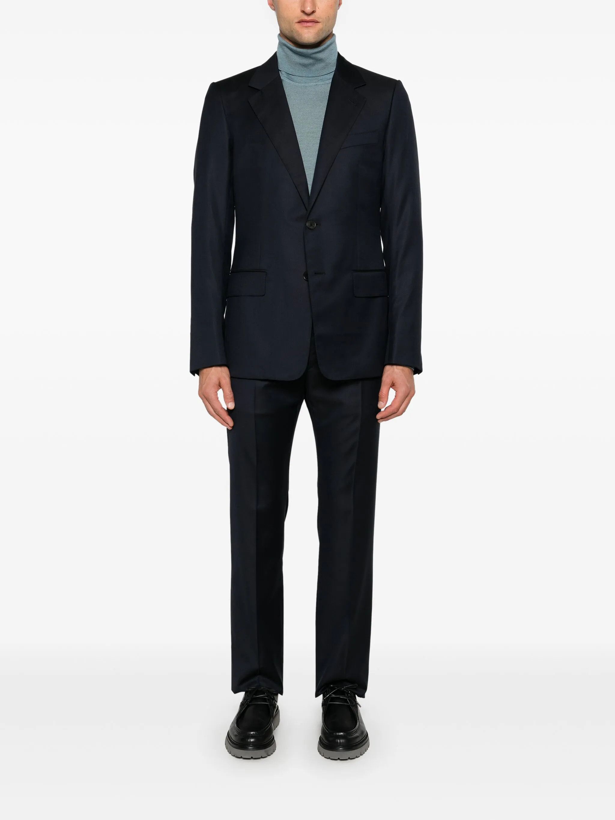 Lanvin o1y0125 Blazer in Midnight Blue Size US M / EU 48-50 / 2 - 2 Thumbnail