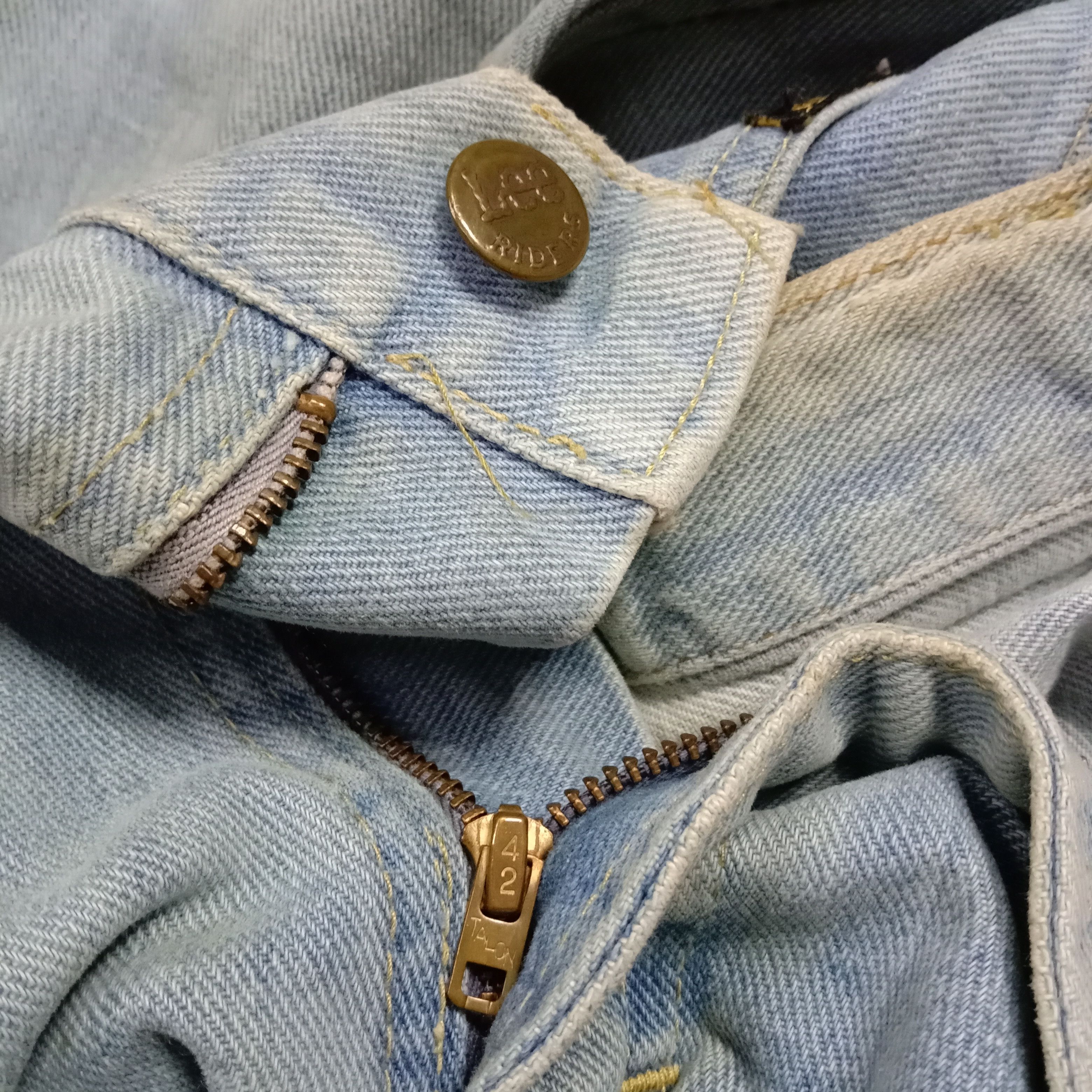 Lee 🇺🇸 Vintage Late 70s Lee Distressed Denim Pant Size US 32 / EU 48 - 7 Thumbnail