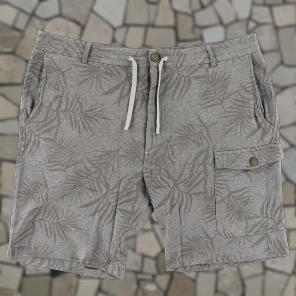 johnnie-O Johnnie-O Lounger Cargo Shorts Gray Floral Men's XL Cargo Shorts Size US 36 / EU 52 - 1 Thumbnail