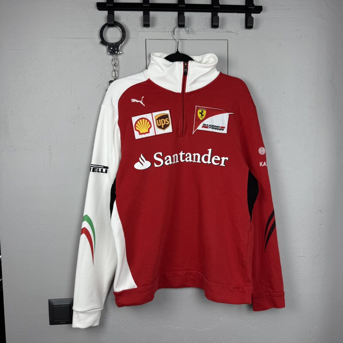 Puma Vintage Puma Ferrari Firelli Racing Zip Sweatshirt Size US M / EU 48-50 / 2 - 1 Thumbnail