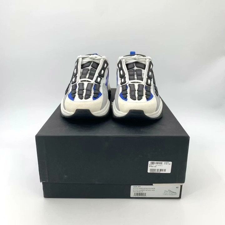 Amiri Amiri Color-Blocked Round-Toe Platform Sneakers Size US 9 / EU 42 - 8 Thumbnail