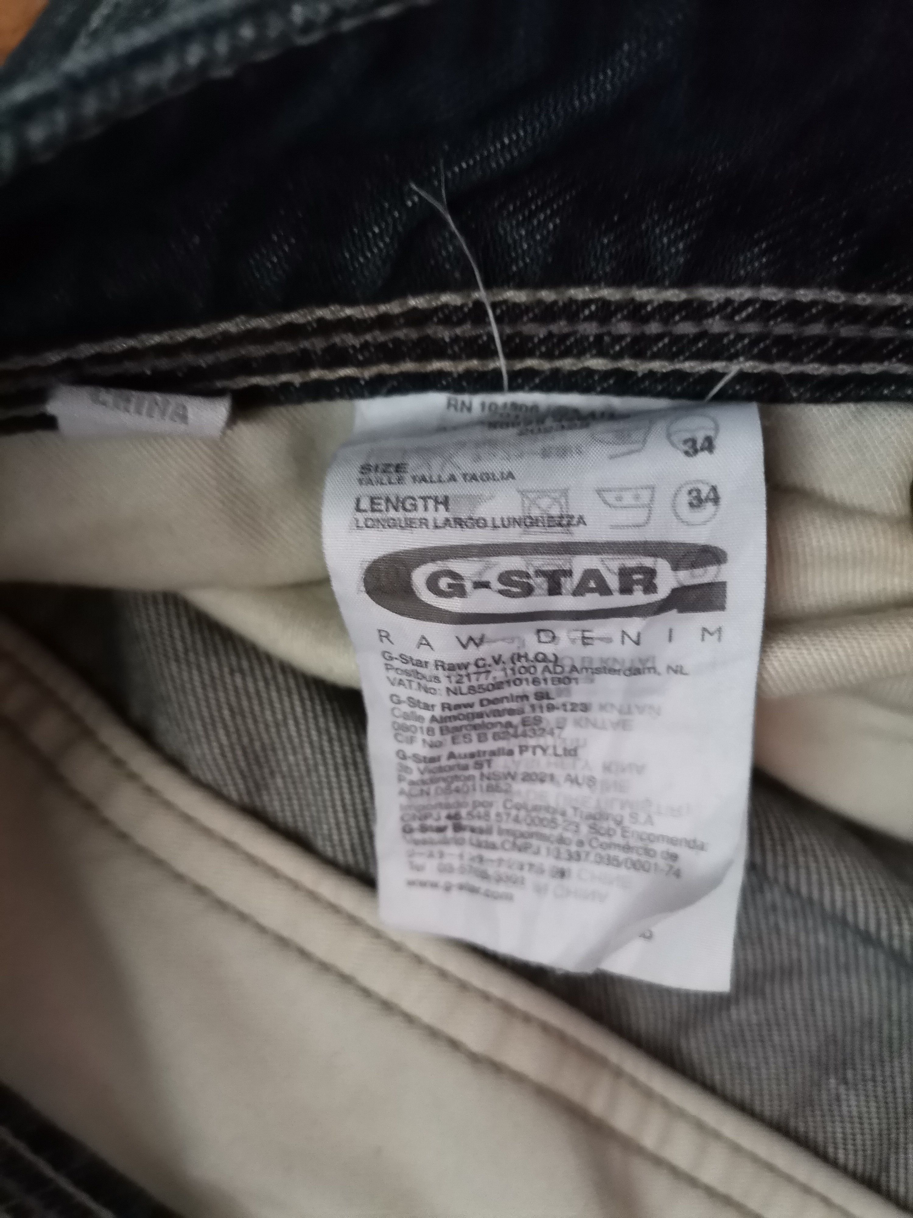 G-Star × Vintage Vintage G-Star Raw Distressed Jeans Size US 34 / EU 50 - 3 Thumbnail
