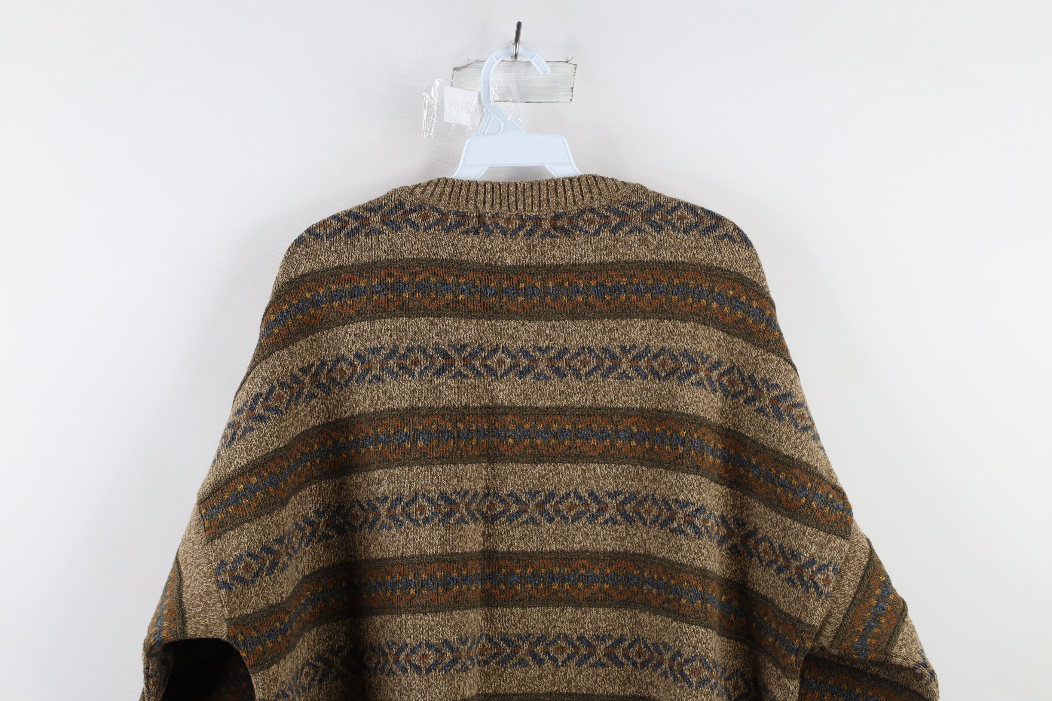 Vintage Vintage 90s Streetwear Fair Isle Knit Sweater USA Size US XL / EU 56 / 4 - 6 Thumbnail