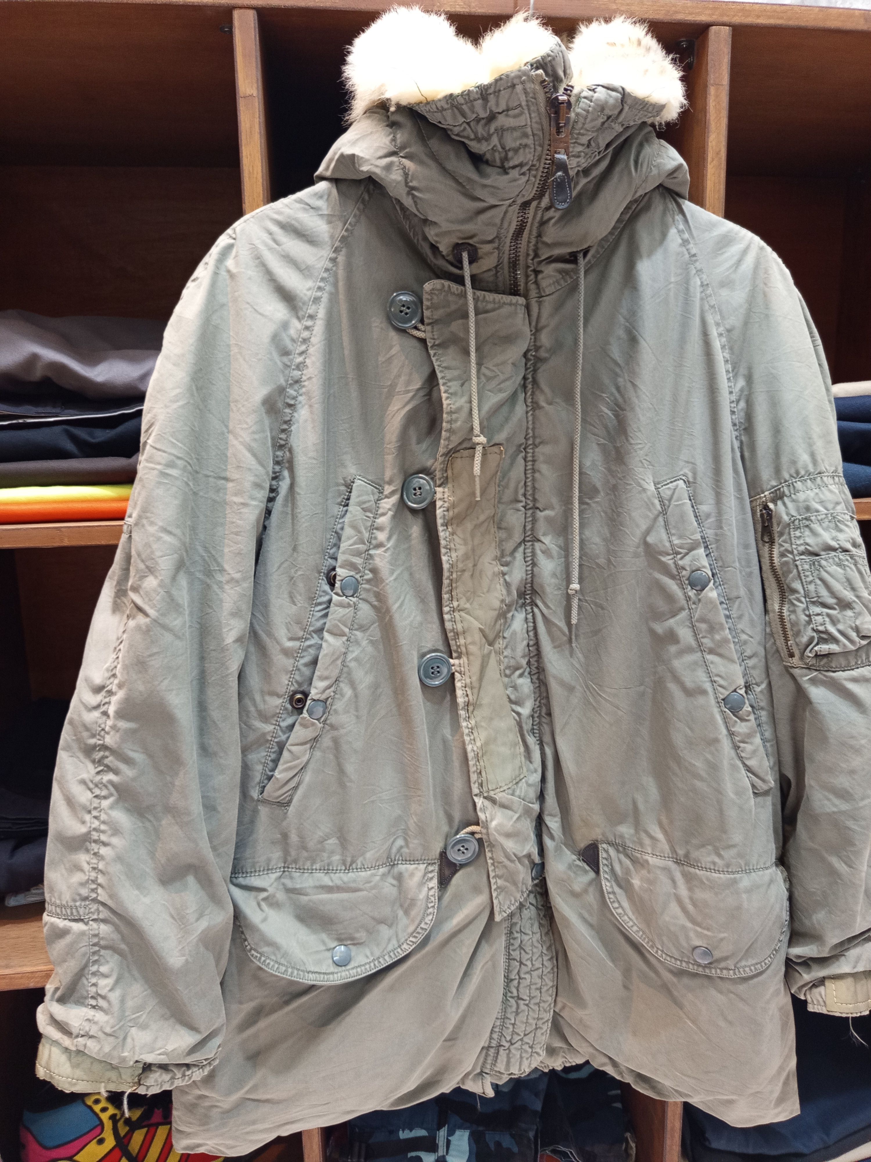Vintage 1960s US Air Force USAF Tag Officer Vietnam War Era Parka Size US L / EU 52-54 / 3 - 5 Thumbnail