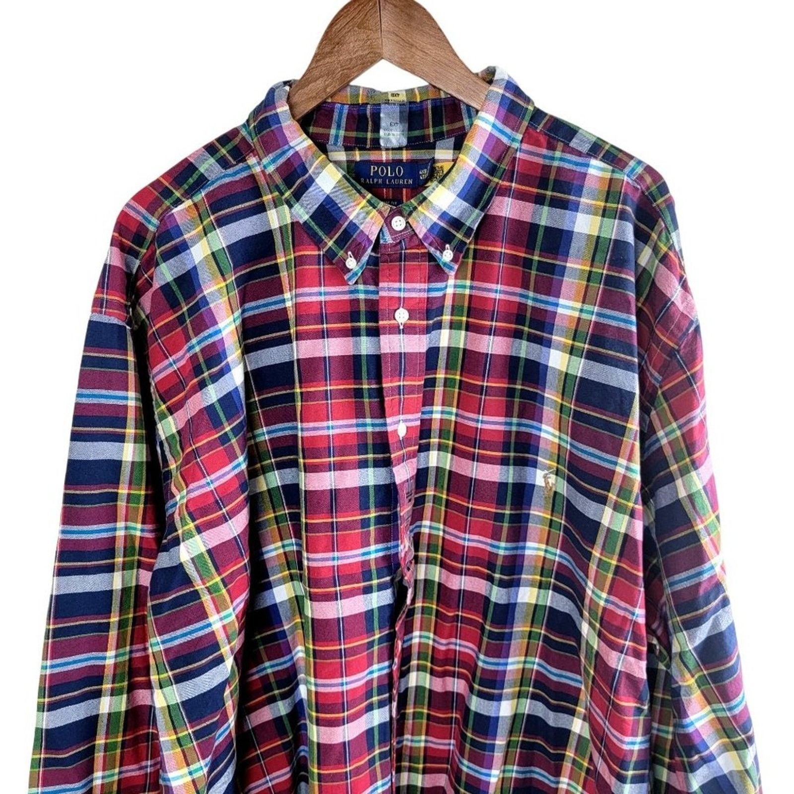 Polo Ralph Lauren Polo Ralph Lauren Classic Fit Plaid Cotton Button Down Shirt Size US XXL / EU 58 / 5 - 4 Thumbnail