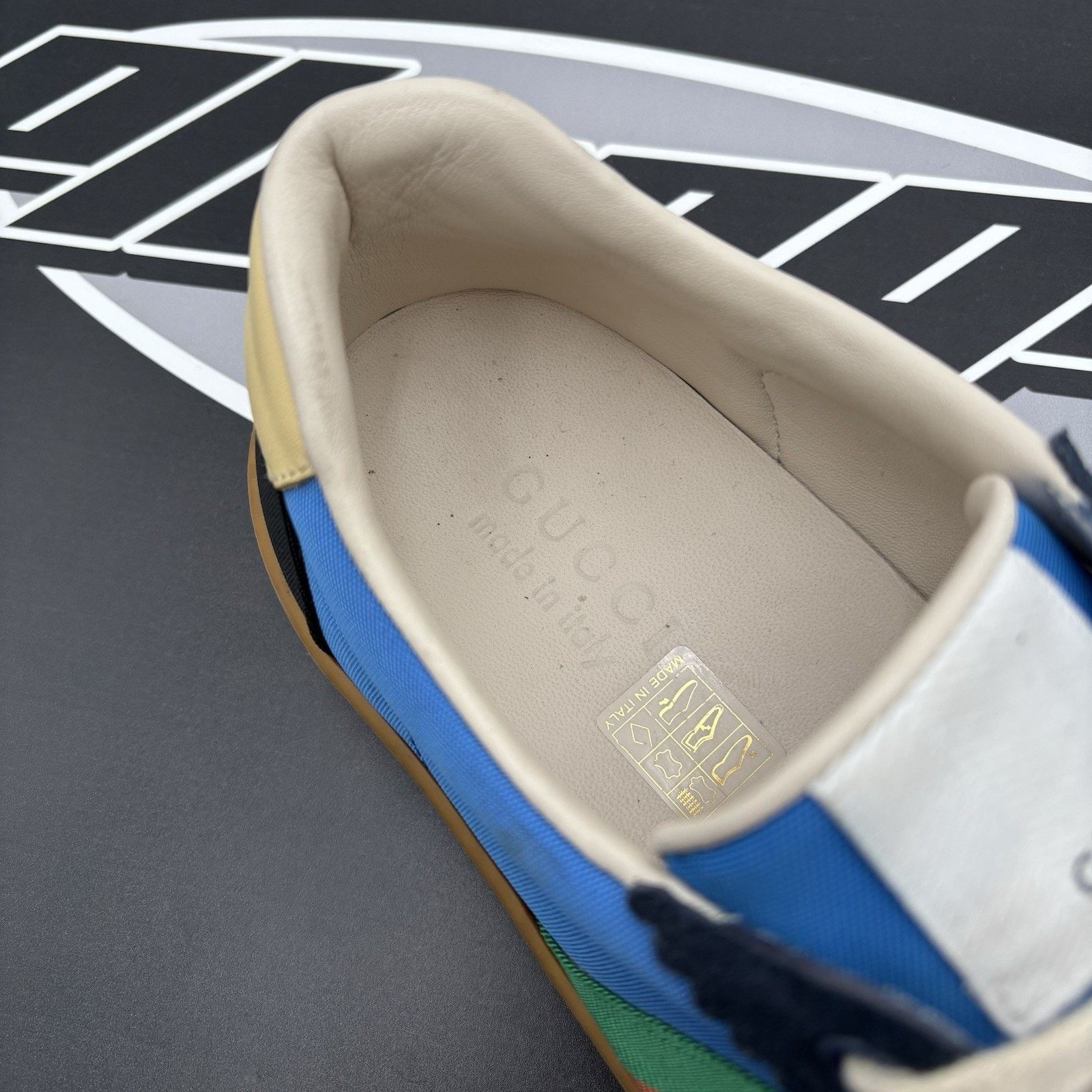 Gucci Gucci Web Accent Nylon ‘ Blue ‘ | GOOD CONDITION! Size US 8.5 / EU 41-42 - 7 Thumbnail