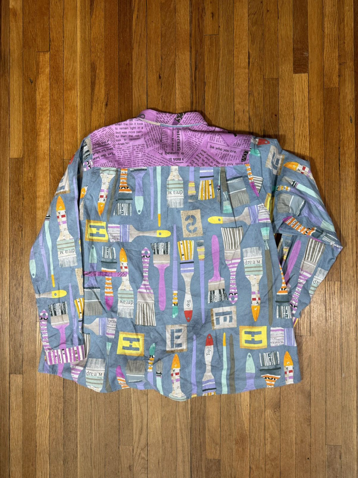 Vintage Vintage Paint Brush Long Sleeve Shirt Size US XL / EU 56 / 4 - 2 Thumbnail