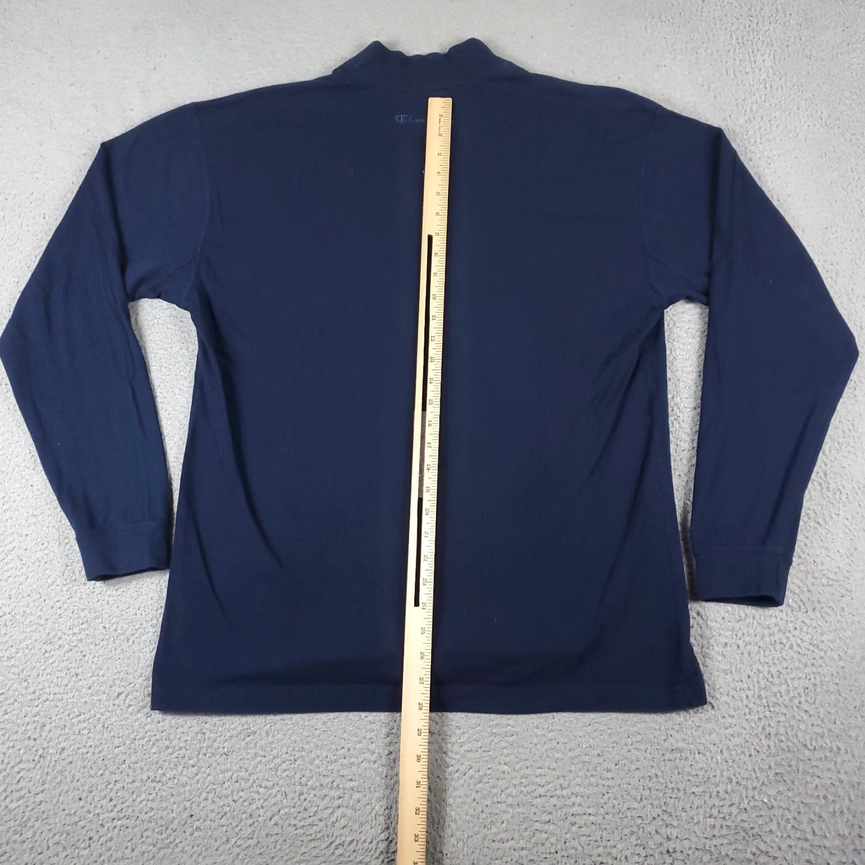 Champion Champion T Shirt Mens XL Navy Blue Long Sleeve Crew Neck Cotton Logo Modern Sports Shirt Mens XL Navy Blue Size US XL / EU 56 / 4 - 5 Thumbnail