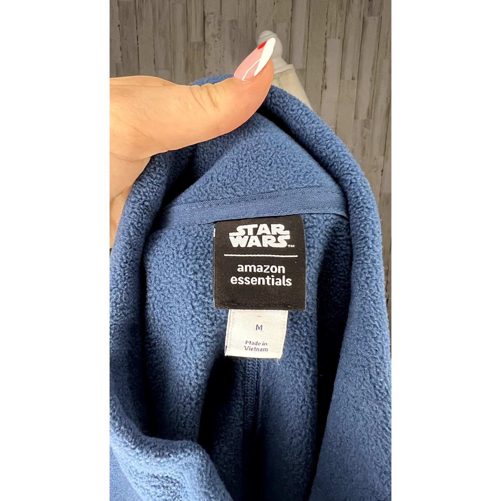 Star Wars Men's Star Wars Fleece Jacket Blue Full-Zip Size Medium Size US M / EU 48-50 / 2 - 6 Thumbnail