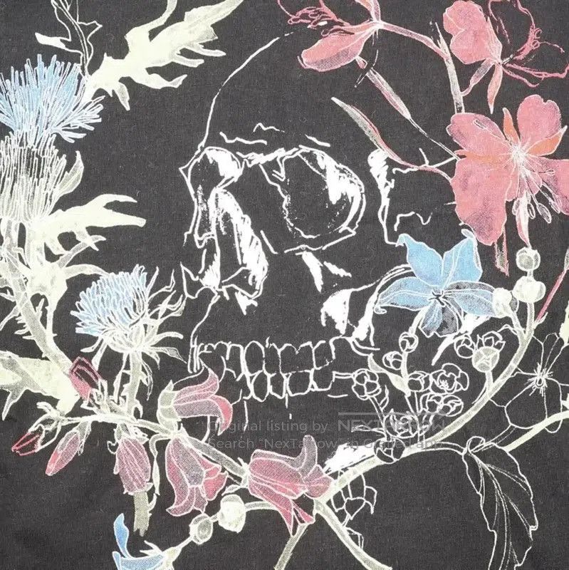 Alexander McQueen Alexander McQueen Skull Print Black T-shirt . Size US XL / EU 56 / 4 - 4 Thumbnail