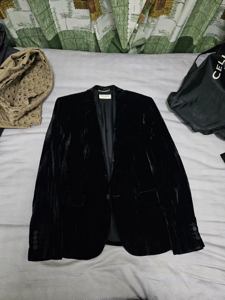 Other saint laurent velvet blazer in black Size US M / EU 48-50 / 2 - 2 Thumbnail