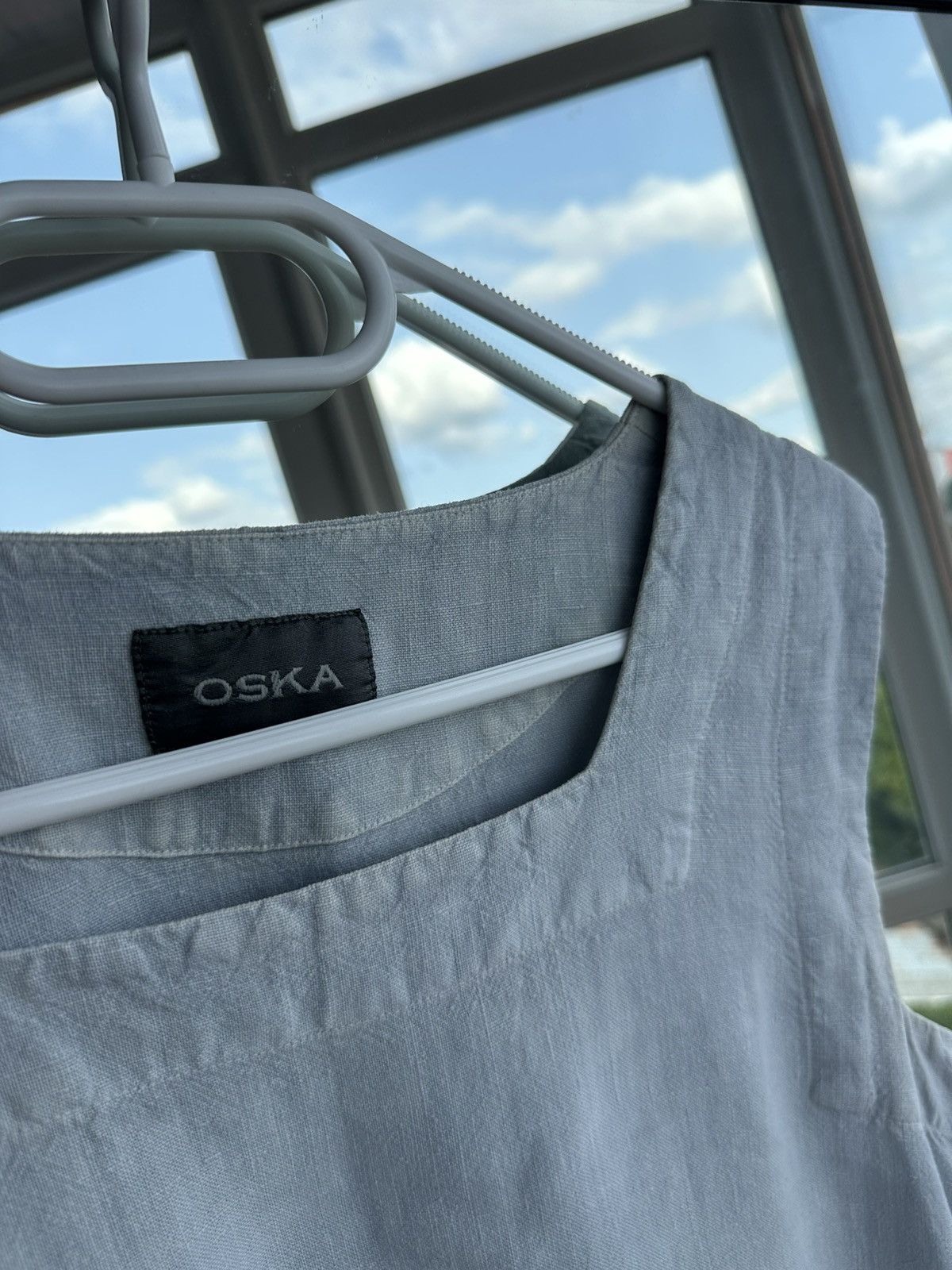 OSKA OSKA 100% Linen Sleeveless Tunic Dress Minimalist Lagom Size M / US 6-8 / IT 42-44 - 3 Thumbnail