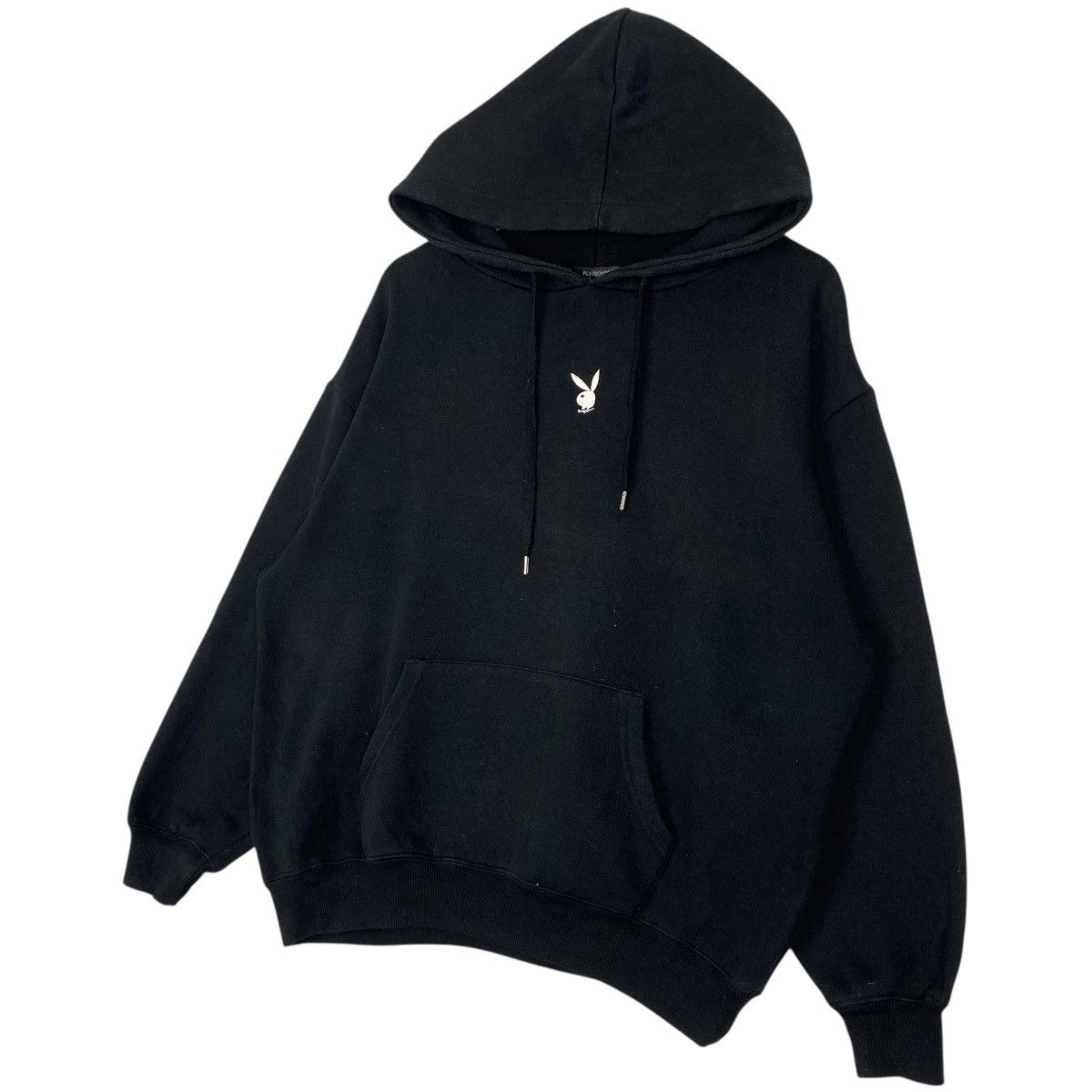Vintage Vintage Playboy Embroidered Hoodie Black Pullover Jumper M Size US L / EU 52-54 / 3 - 2 Thumbnail