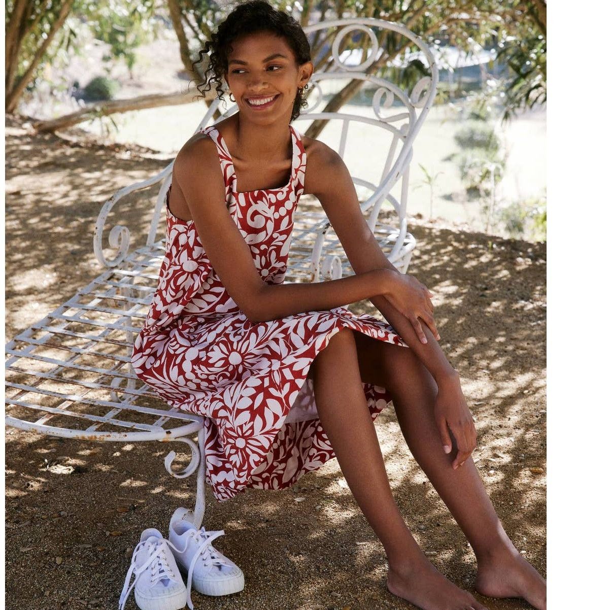 Anthropologie New Anthropologie Ionia Mini Dress $148 SMALL Rust Floral Size S / US 4 / IT 40 - 2 Thumbnail
