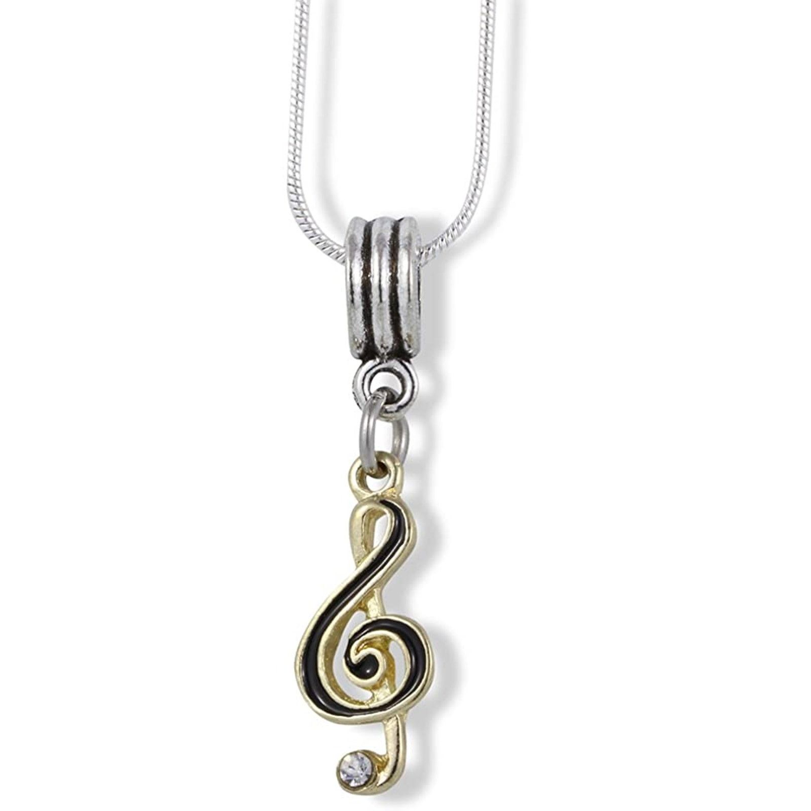 & Other Stories Treble Clef Music Symbol Charm Snake Chain Necklace Size ONE SIZE - 1 Thumbnail