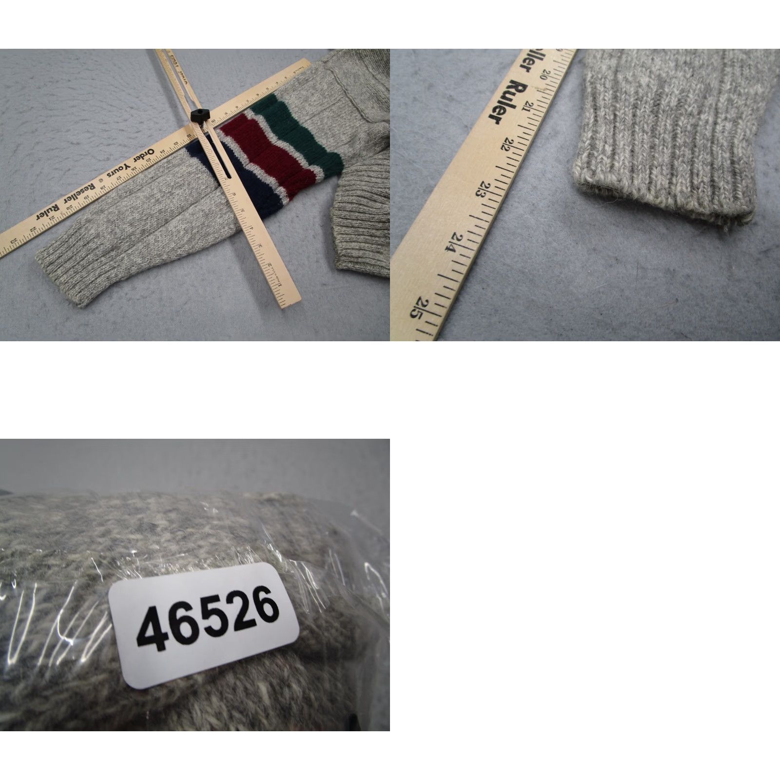 Eddie Bauer VINTAGE Eddie Bauer Cable-Knit Sweater Mens Medium Gray Striped Shawl Pullover Wool Blend 80s Retro Size US M / EU 48-50 / 2 - 8 Thumbnail