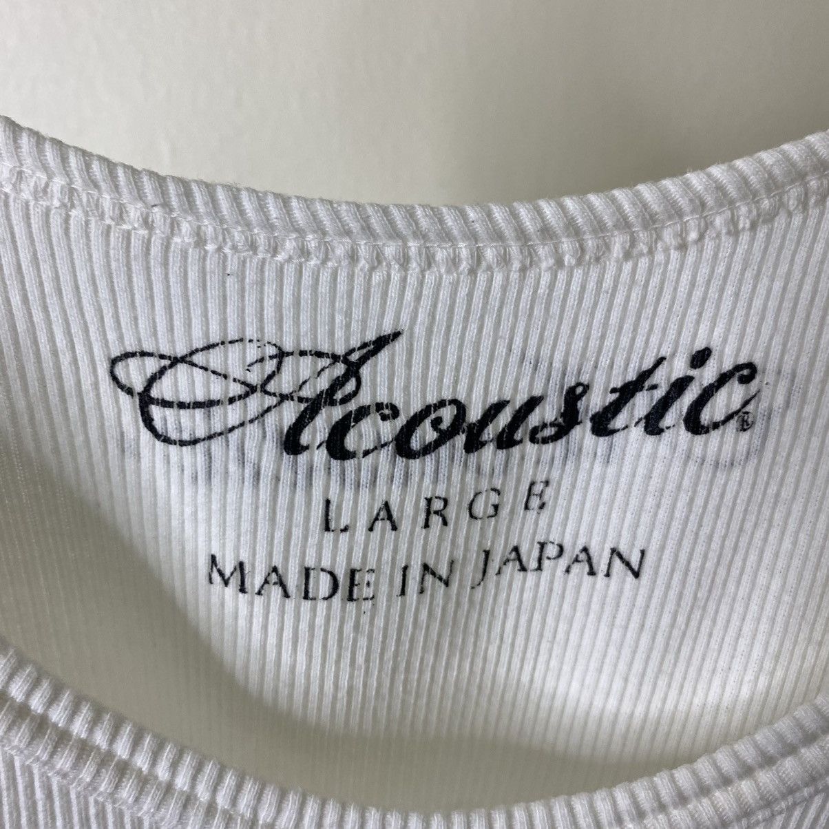 Japanese Brand Acoustic Wing Logo White Tank Top Made in Japan Size US M / EU 48-50 / 2 - 3 Thumbnail
