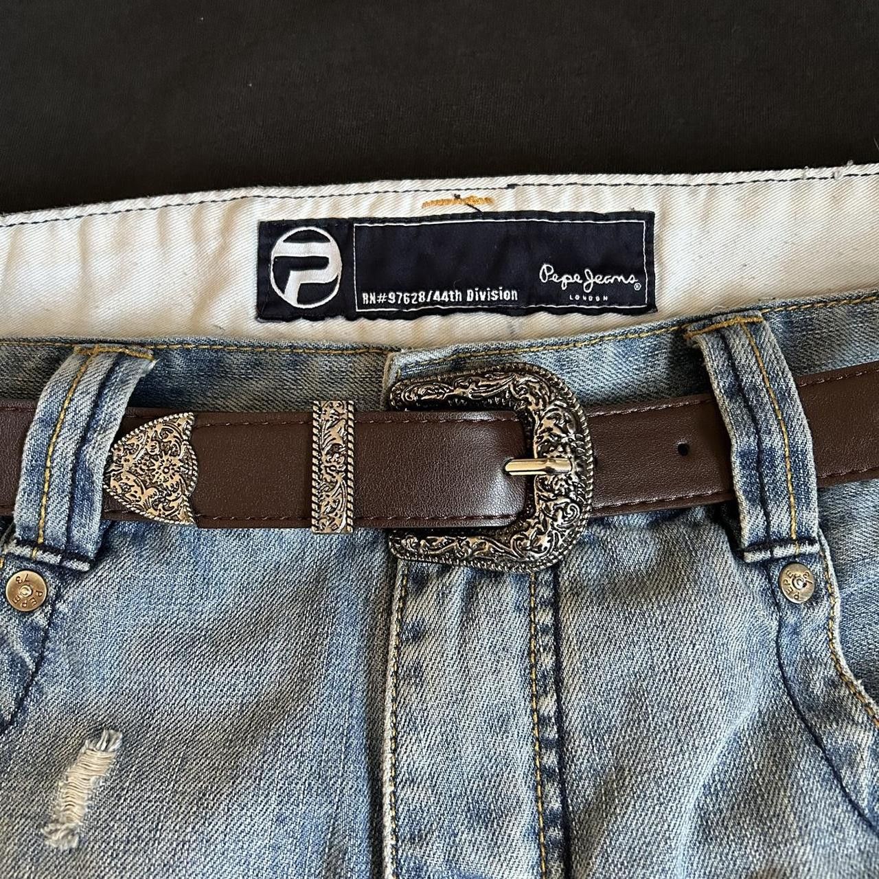 Japanese Brand × Vintage Y2K 2000s Style Coffee Brown Classic Western Belt Size ONE SIZE - 1 Thumbnail