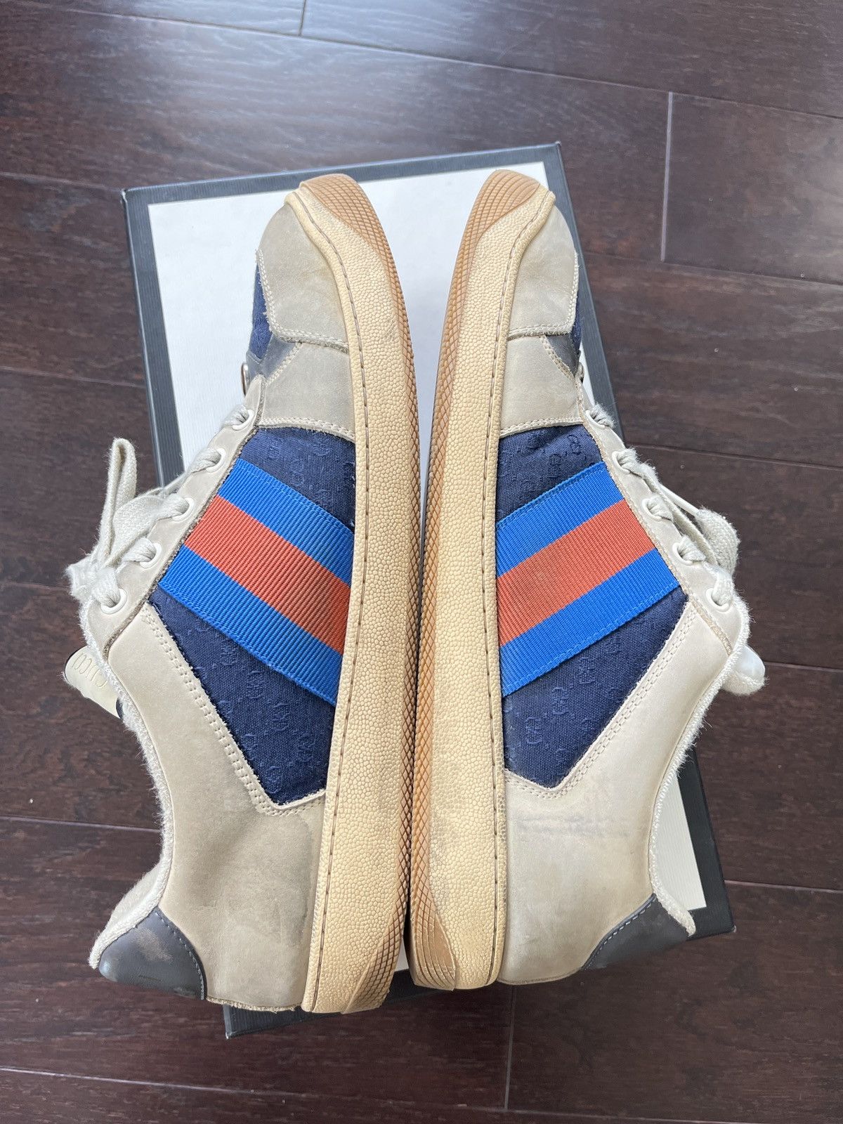 Gucci Gucci distressed sneaker gg Size US 10 / EU 43 - 3 Thumbnail