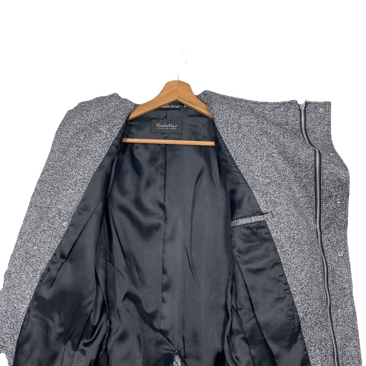 Tornado Mart Tornado Mart Motorcycle Style Diagonal Zipper Jacket Size US S / EU 44-46 / 1 - 12 Thumbnail
