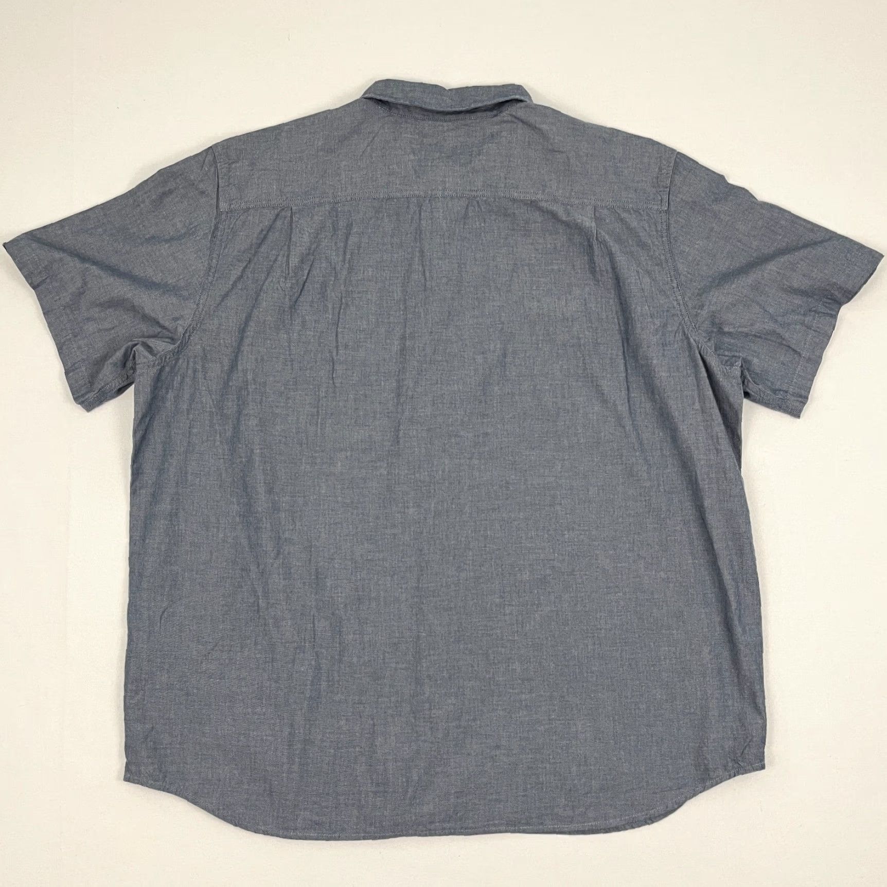 Carhartt Carhartt Mens 2XL Blue Button-Down Shirt Workwear Chambray Midweight Cotton Size US XXL / EU 58 / 5 - 7 Thumbnail