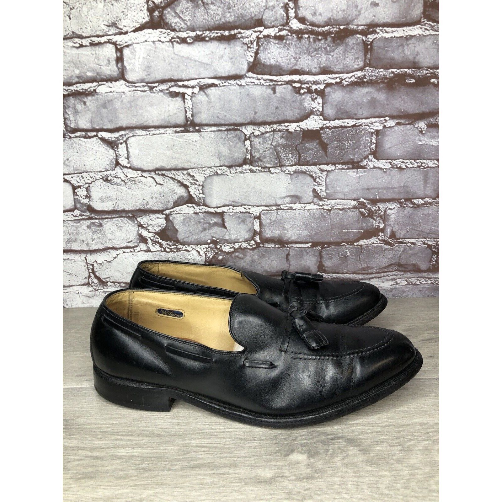 Allen Edmonds Allen Edmonds Grayson Black Leather Tassel Loafers Dress Sho Size US 11 / EU 44 - 17 Thumbnail
